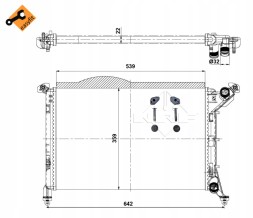 NRF 53969 Охолоджувач mini one 01-07 1.4/1.6i 16в man kl-