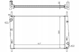 Nissens NIS620411(iMOTO) Охолоджувач двигуна ford mondeo iii 1.8/2.0/2.5 10. + Набір водія #37