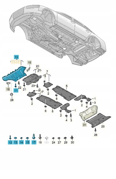Audi OE НОВИЙ ОРИГІНАЛЬНИЙ AUDI 4H0825235J ШУМОІЗОЛЯЦІЯ