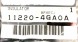 Infiniti OE 112204GA0A Подушка двигуна Infiniti Q50 Q60 3.0 3.5 3.7 нова OE