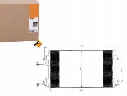 NRF 86227923 NRF Конденсатор кондиціонера renault laguna 01- nrf 35760