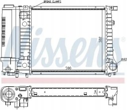 Nissens 60729A Охолоджувач води 60729а nissens bmw 3 e30