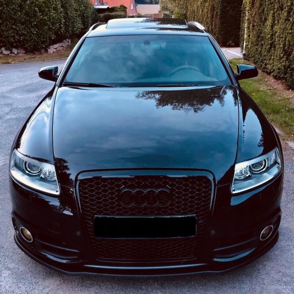 Китай AUDI A6 C6 GRILL ATRAPA CHŁODNICY PLASTER MIODU 04-12 CZARNY POŁYSK Муляж решітки радіатора Audi A6 C6, чорний глянсовий, 2004-2012