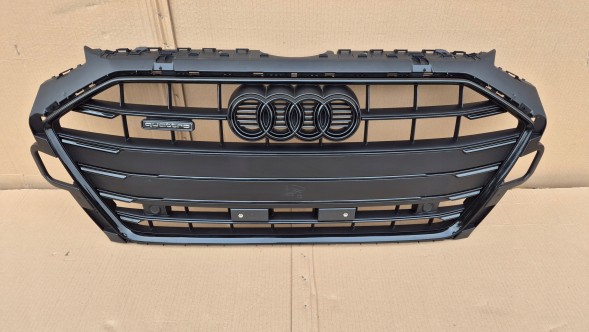 Audi OE GRILL AUDI A4 B9 8W LIFT 2019- FULL BLACK + QUATTRO + PDC Камера радіатора ГРИЛЬ Audi A4 B9 8W LIFT 19- QUATTRO + PDC OE FULL BLACK !