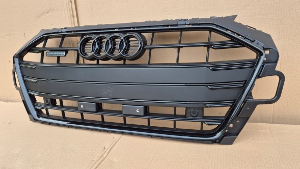 Audi OE GRILL AUDI A4 B9 8W LIFT 2019- FULL BLACK + QUATTRO + PDC Камера радіатора ГРИЛЬ Audi A4 B9 8W LIFT 19- QUATTRO + PDC OE FULL BLACK !