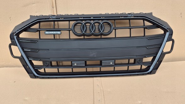 Audi OE GRILL AUDI A4 B9 8W LIFT 2019- FULL BLACK + QUATTRO + PDC Камера радіатора ГРИЛЬ Audi A4 B9 8W LIFT 19- QUATTRO + PDC OE FULL BLACK !