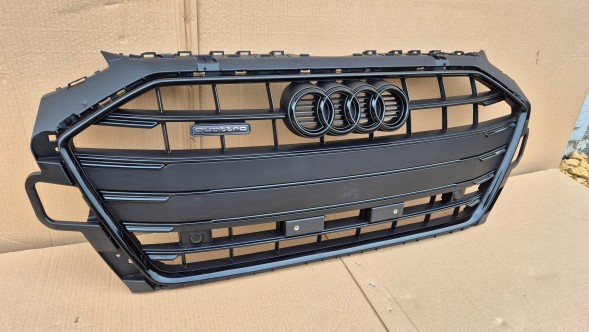 Audi OE GRILL AUDI A4 B9 8W LIFT 2019- FULL BLACK + QUATTRO + PDC Камера радіатора ГРИЛЬ Audi A4 B9 8W LIFT 19- QUATTRO + PDC OE FULL BLACK !