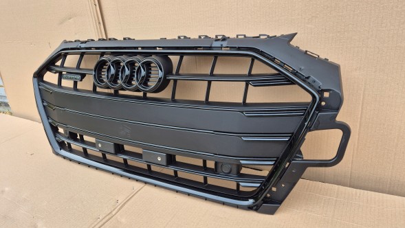 Audi OE GRILL AUDI A4 B9 8W LIFT 2019- FULL BLACK + QUATTRO + PDC Камера радіатора ГРИЛЬ Audi A4 B9 8W LIFT 19- QUATTRO + PDC OE FULL BLACK !