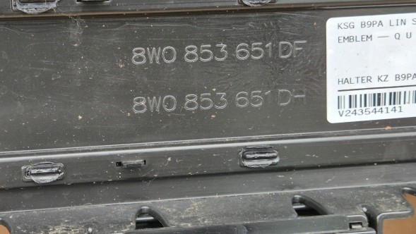 Audi OE GRILL AUDI A4 B9 8W LIFT 2019- FULL BLACK + QUATTRO + PDC Камера радіатора ГРИЛЬ Audi A4 B9 8W LIFT 19- QUATTRO + PDC OE FULL BLACK !