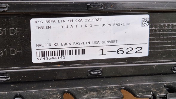 Audi OE GRILL AUDI A4 B9 8W LIFT 2019- FULL BLACK + QUATTRO + PDC Камера радіатора ГРИЛЬ Audi A4 B9 8W LIFT 19- QUATTRO + PDC OE FULL BLACK !