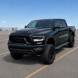 Китай 000-RAM19-UGRBSMB Решітка-імітація в стилі Rebel з LED підсвічуванням – Чорний матовий колір DODGE RAM 1500 2019-2023