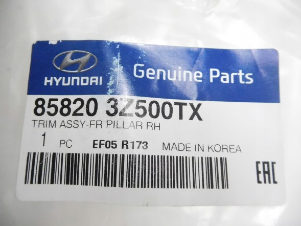 Hyundai OE Накладка обшивка стійки права передня Hyundai I40 85820 3Z500TX