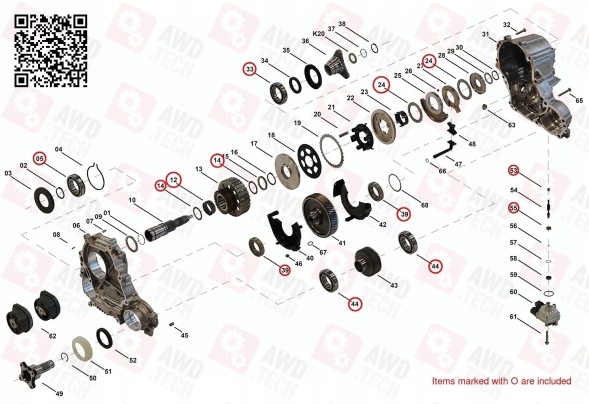 Китай 4292206133 Комплект підшипників (для ATC35L/Hyundai ATC/Maserati ATC)
