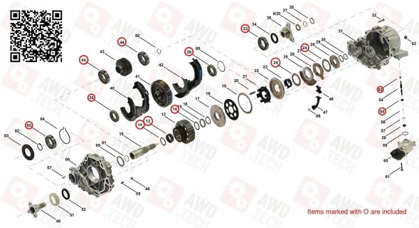 Китай 4292206133 Комплект підшипників (для ATC35L/Hyundai ATC/Maserati ATC)