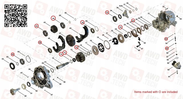 Китай 4292206133 Комплект підшипників (для ATC35L/Hyundai ATC/Maserati ATC)