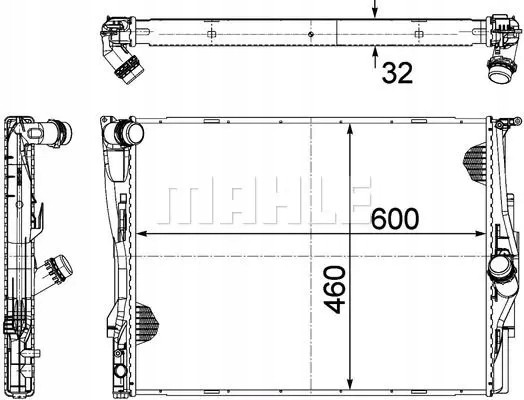 Mahle CR 1089 000P Охолоджувач води cr 1089 000р mahle