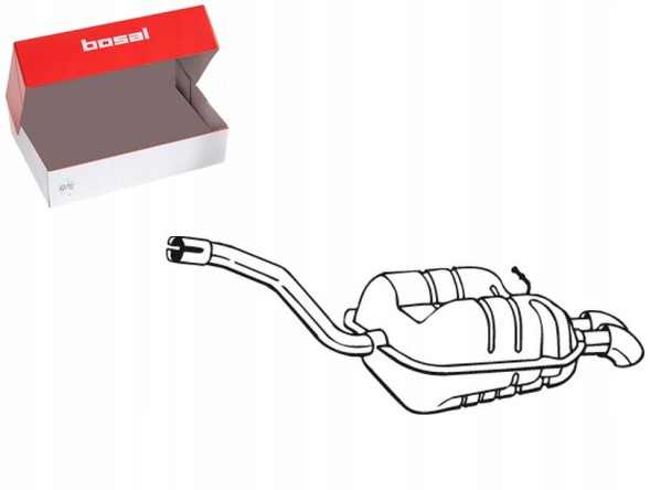Bosal 233-187 Кінцевий глушник bos233-187 233-187