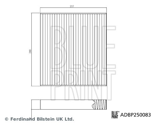 ADBP250083 BLUE PRINT Фільтр салону