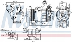 Nissens 890125 Компресор кондиціонера nissens 890125