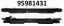 General Motors MS-95981431 CHEVROLET CRUZE ПОЗДОВЖНЯ БАЛКА ПІДВІСКИ OE 95981431
