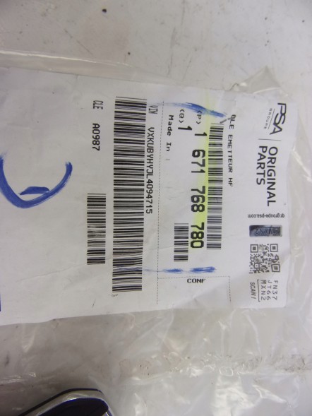 Opel OE 1078691324 OPEL GRANDLAND X КЛЮЧ-ПІЛОТ 1671768780