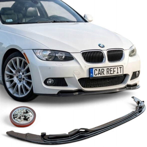 Китай Splitter CS BMW E92 E93 Polift M Pakiet Спідниця бампера сплітер BMW E92 E93 рестайлінг M-пакет передній чорний глянець