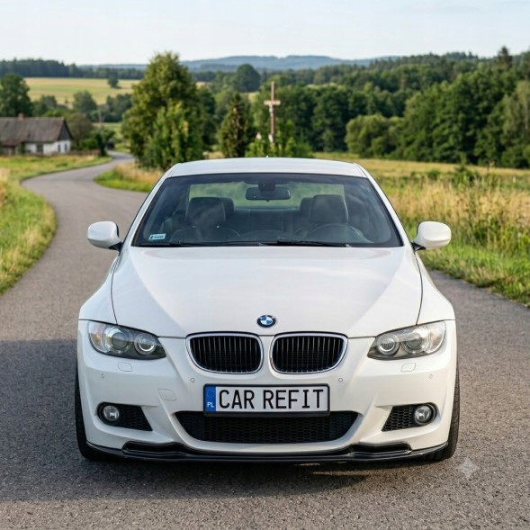 Китай Splitter CS BMW E92 E93 Polift M Pakiet Спідниця бампера сплітер BMW E92 E93 рестайлінг M-пакет передній чорний глянець