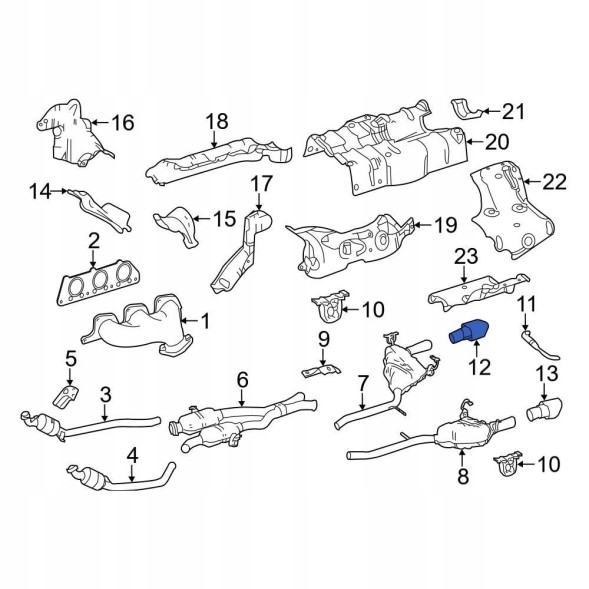 Mercedes-Benz OE НАКОНЕЧНИК ВИХЛОПУ MERCEDES A2514901427 | 2514901427