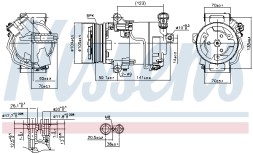 890006 NISSENS Компресор кондиціонера First Fit