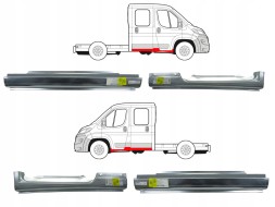 Китай 577PODWKABIN06 Поріг Пороги Репература Ducato Boxer Jumper 06 - 24 Доппелькабіна Комплект !