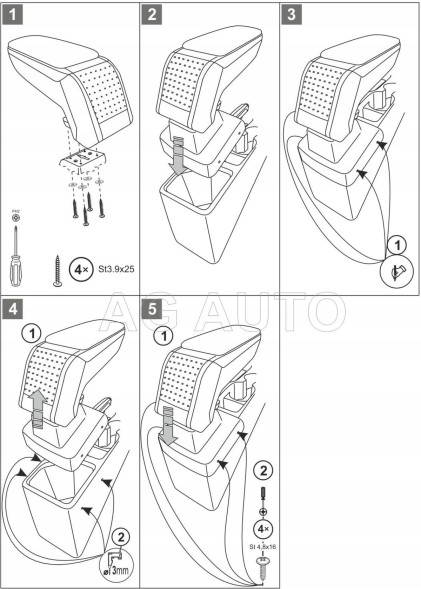 Rati V00822 СТАНДАРТНИЙ ПІДЛОКІТНИК Hyundai i20 2014->
