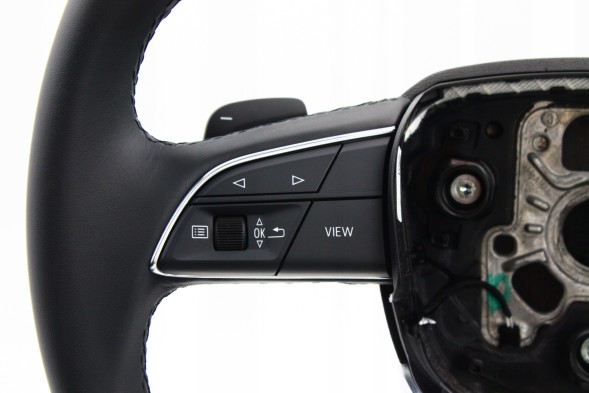Audi OE 4M8419091AJ, DWP521151OE НОВЕ ОРИГІНАЛЬНЕ ШКІРЯНЕ МУЛЬТИФУНКЦІОНАЛЬНЕ КЕРМО З ПЕЛЮСТКАМИ AUDI Q7 Q8 4M 4M8419091AJ