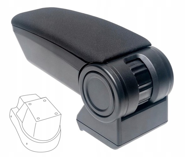 Rati V05292A Підлокітник Armster 3, Seat Ibiza, 2008-2014, тканина