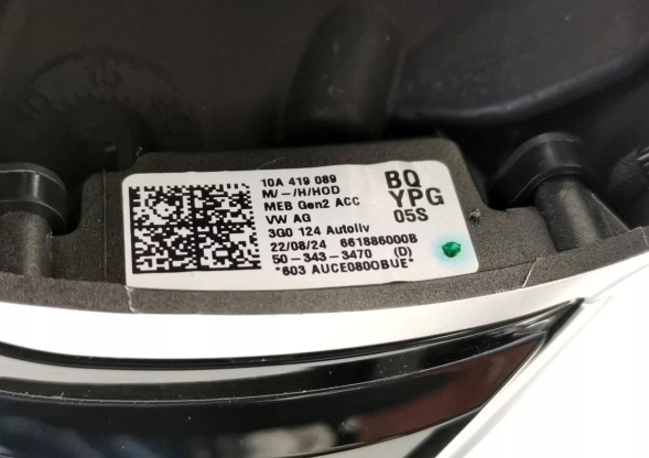 Volkswagen OE 10A419089BQ, DWP526400OE МУЛЬТИФУНКЦІОНАЛЬНЕ СЕНСОРНЕ КЕРМО VW ID.7 ID7 10A419089BQ YPG НОВЕ ОРИГІНАЛ