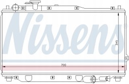 Nissens 66604 Охолоджувач води - nissens 66604