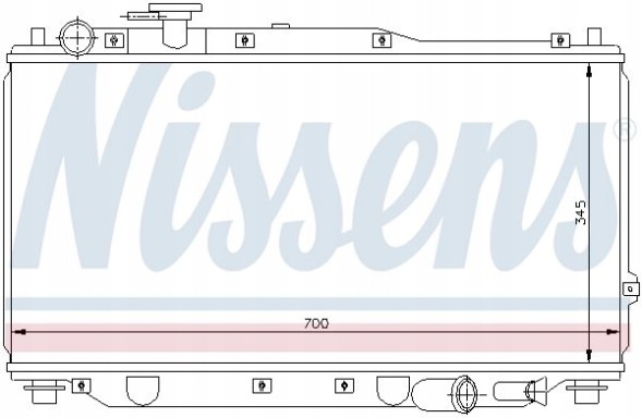 Nissens 66604 Охолоджувач води - nissens 66604