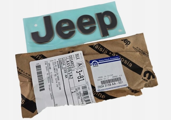 Jeep OE НАДПИС ЛОГОТИП БРУДОВИК WRANGLER JL GLADIATOR JEEP 5043159AA