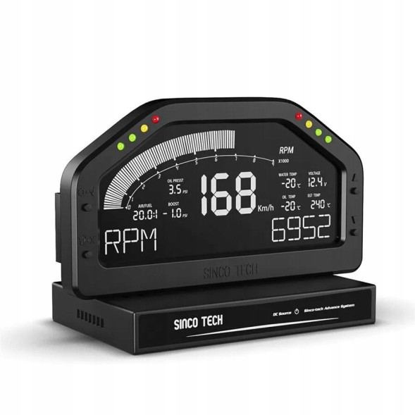 Китай NE49910 РК-дисплей SINCO TECH 8 LED RALLY RACE Dash