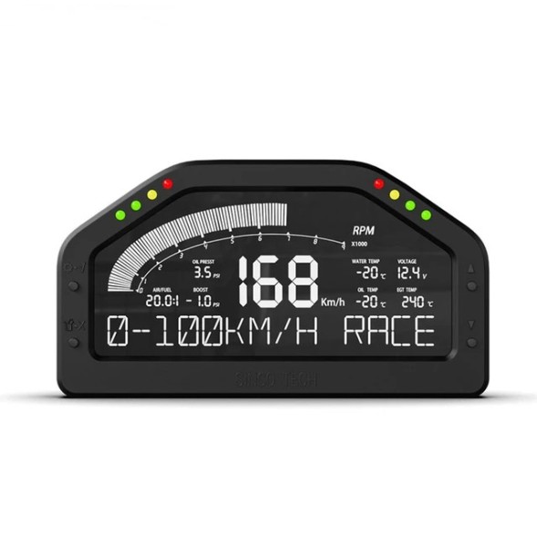 Китай NE49910 РК-дисплей SINCO TECH 8 LED RALLY RACE Dash