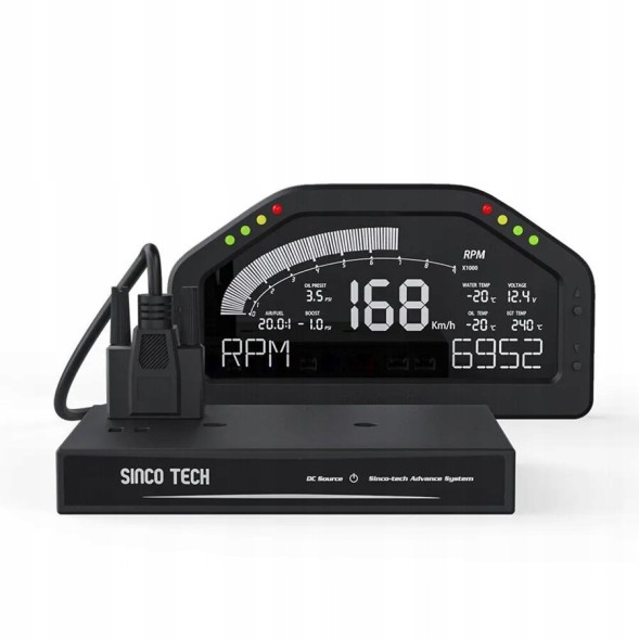 Китай NE49910 РК-дисплей SINCO TECH 8 LED RALLY RACE Dash