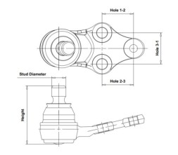 CB0544R CTR Кульова опора CBF 49R