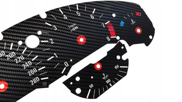 Moman 0089688089873 BMW E36 Custom Carbon Gauge стоїть на годиннику MoMan