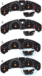 Moman 0089688089873 BMW E36 Custom Carbon Gauge стоїть на годиннику MoMan