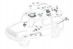 Mercedes-Benz OE A4639066400 ОРИГІНАЛЬНА ПАНЕЛЬ КЕРУВАННЯ ОСВІТЛЕННЯМ САЛОНУ MERCEDES G-КЛАС W463