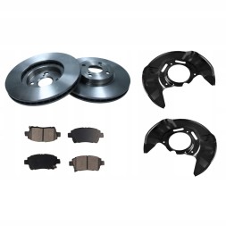 ME Premium MIX-004-352 ДИСКИ + КОЛОДКИ + ПЕРЕДНІ КРИШКИ TOYOTA COROLLA E12 2002 - ЯПОНІЯ