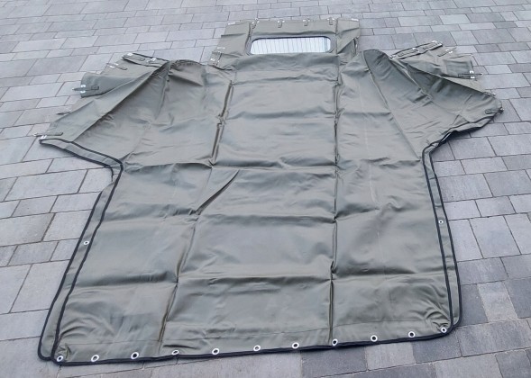 Китай 4010 plandeka Uaz 469 Уаз 3151 Брезент гумовий зелений