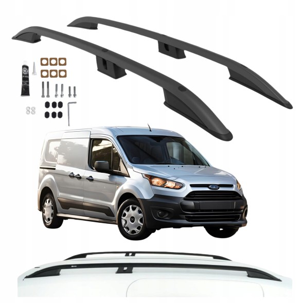 Can Otomotiv MR01015B РЕЙЛІНГИ чорні FORD Transit Connect р.в. з 2014 по 2022 L1 короткі