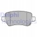 Delphi LP3615 + BG4559C KIA CEE'D II (JD) Колодки + диски задні DELPHI KIA CEED CEE'D 2 II JD