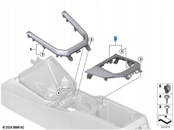 BMW OE ДЕКОРАТИВНА НАКЛАДКА Декоративна планка передньої панелі BMW X3 G45 51165A443A4