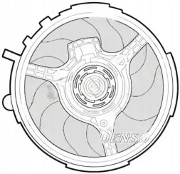Denso DER09061 Вентилятор охолодження der09061 denso fiat stilo
